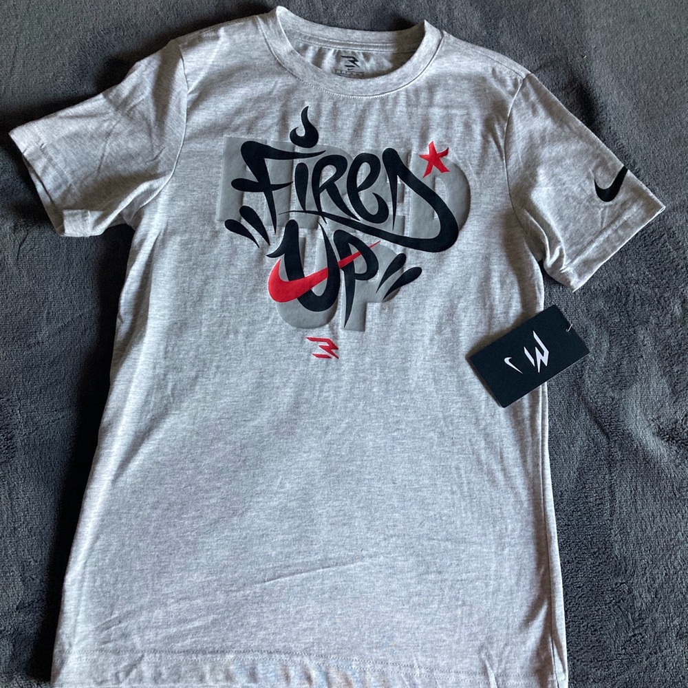 Nike Kids Gray Graphic T-Shirt